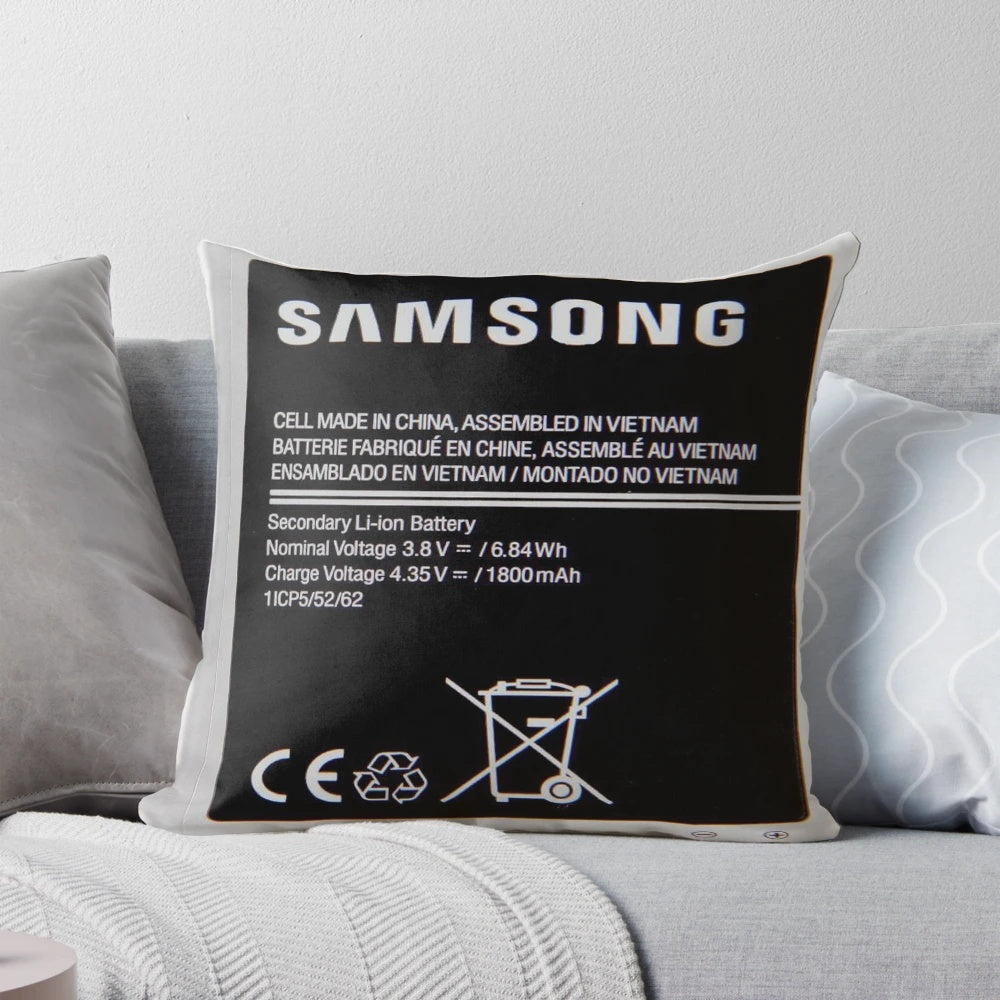 Premium pillow designed to safely contain and store swollen or lithium-ion batteries.
