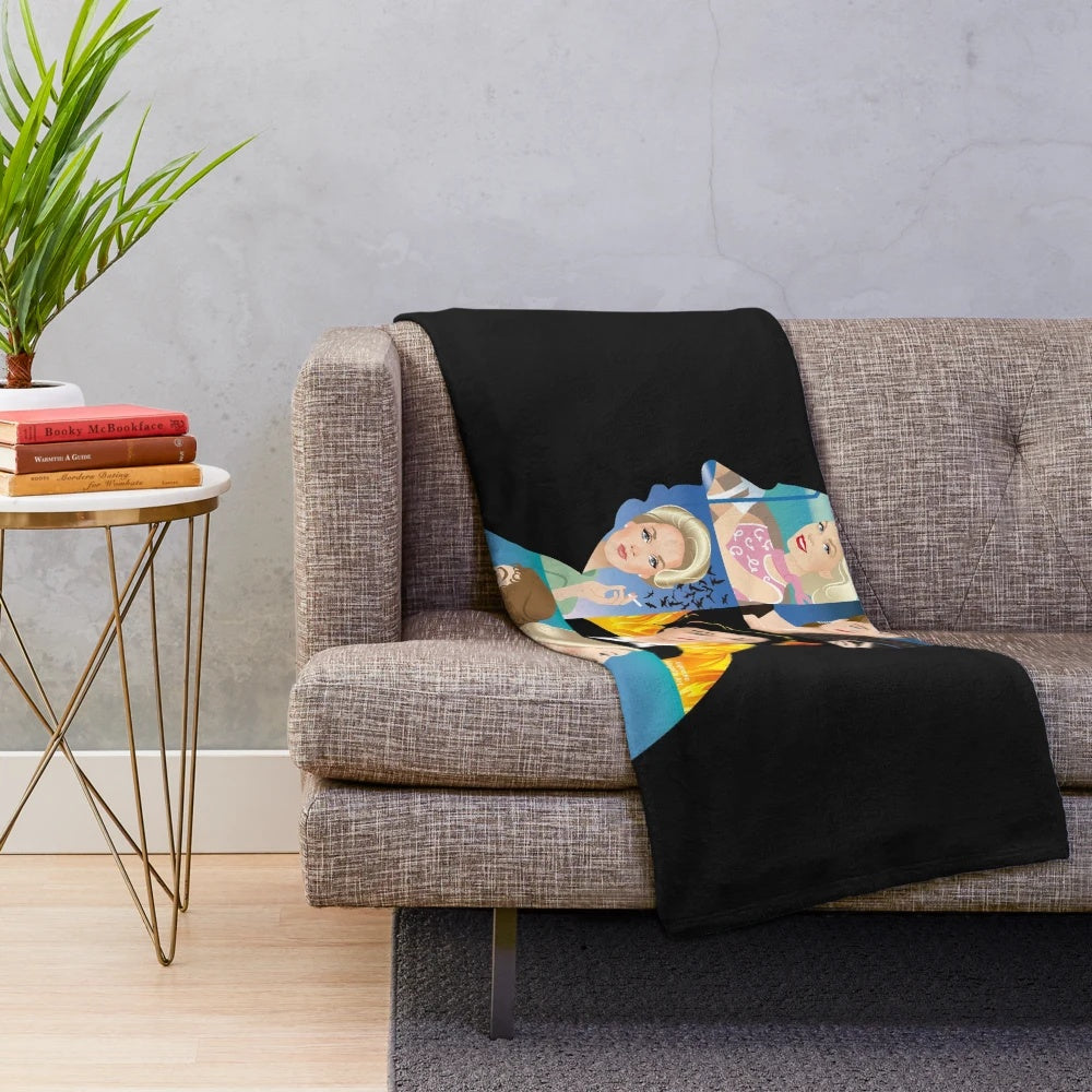 Premium plush blanket featuring master of suspense design