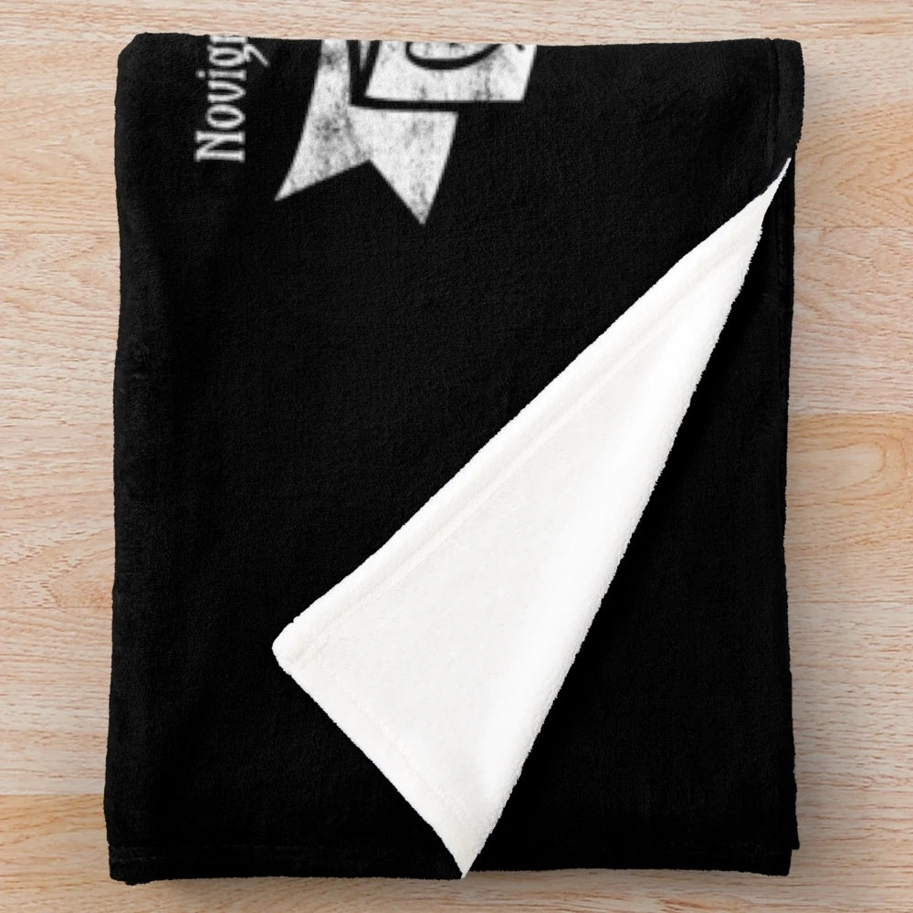 Plush blanket featuring the design of a Gwent champion
