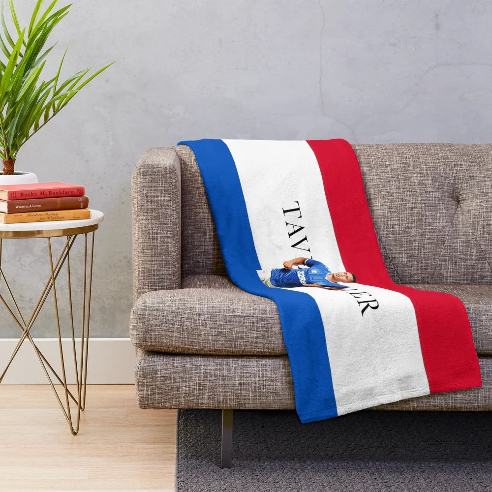 James Tavernier Rangers FC-inspired plush blanket