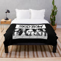 Skid Row inspired heavy metal plush blanket