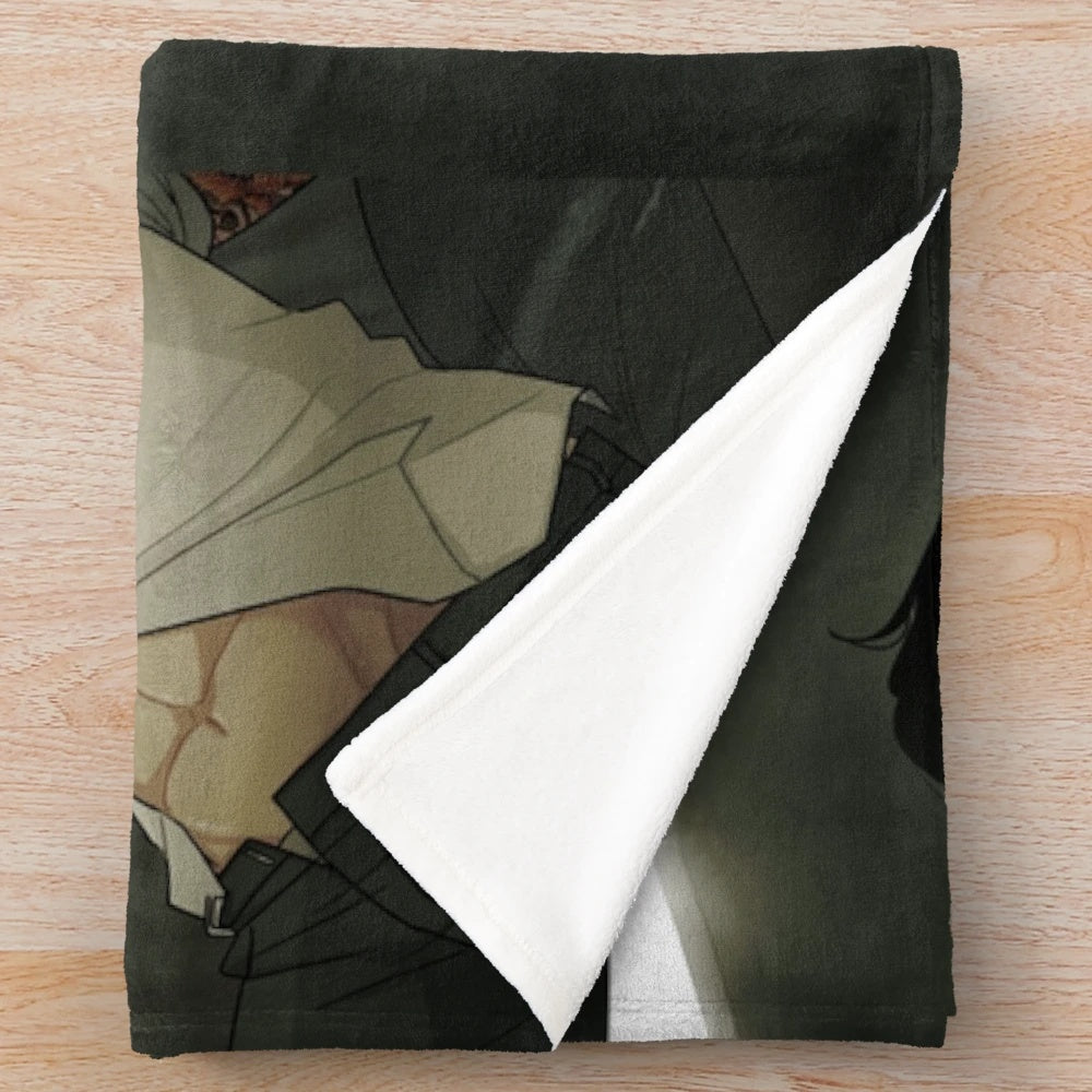 Toras-inspired plush blanket