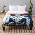 Yuki Tsunoda inspired plush blanket for motorsports fans