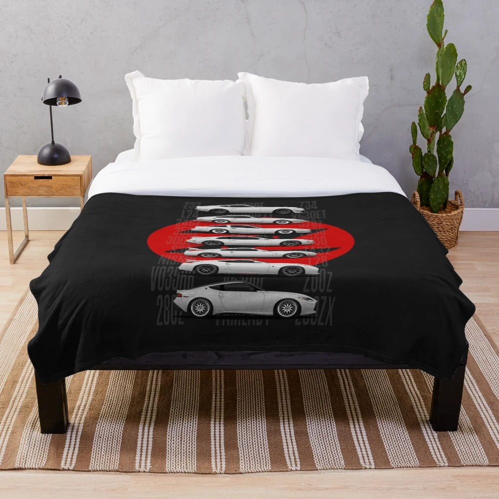 Z Generations inspired plush blanket in white