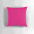 Preppy abstract solid color hot pink fuchsia throw pillow with a minimalist geometric pattern
