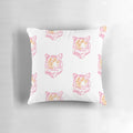 Colorful preppy tiger print throw pillow for bedroom decor