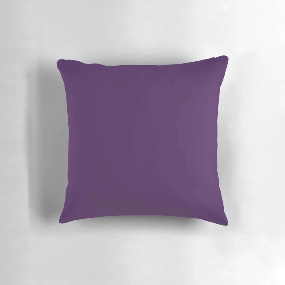 Preppy lavender purple throw pillow with minimalist design