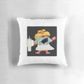 Preppy Lorax Decorative Pillow, featuring a stylish and whimsical design inspired by the beloved Dr. Seuss character.