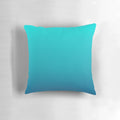 Preppy summer beach teal blue turquoise ombre accent pillow