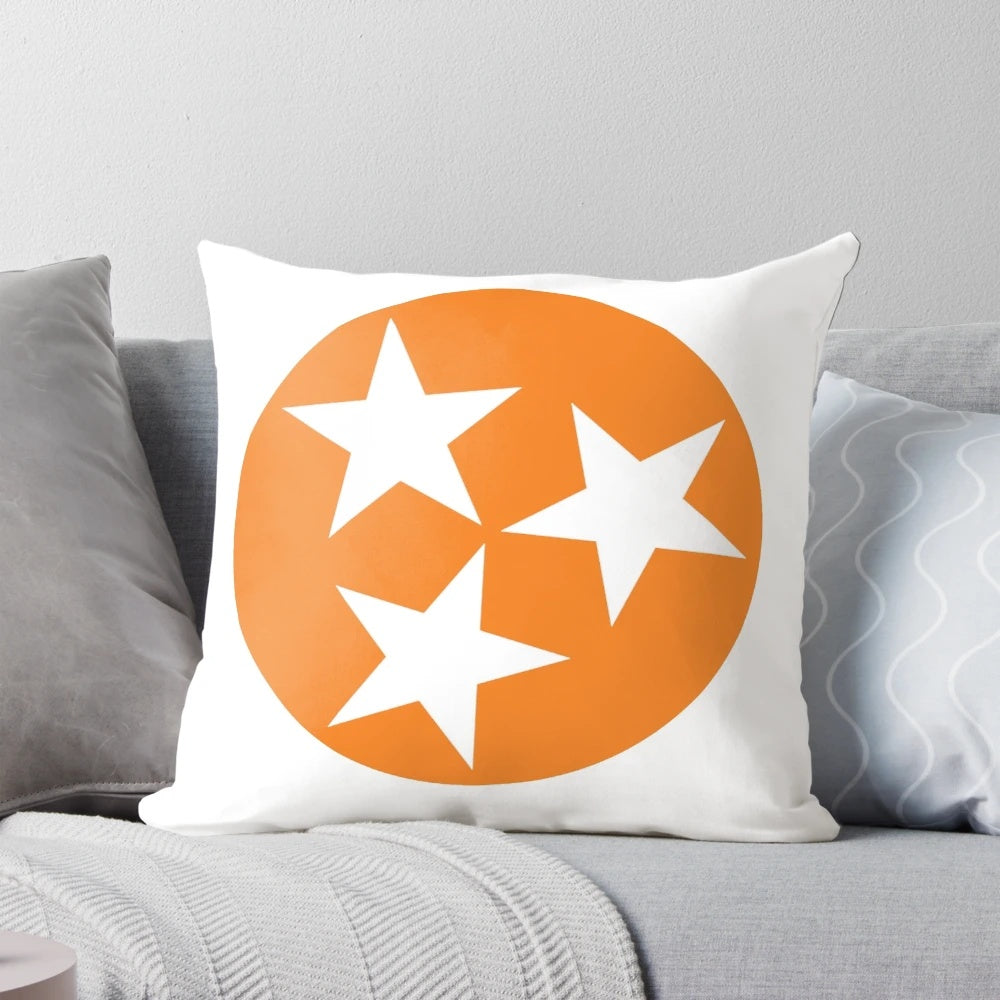 Tennessee Orange Tristar Pillow, featuring the iconic UTK Volunteers logo