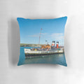 Waverley paddle steamer pillow showcasing the iconic paddle wheel and copy space