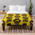 Cozy primate cinema inspired plush blanket