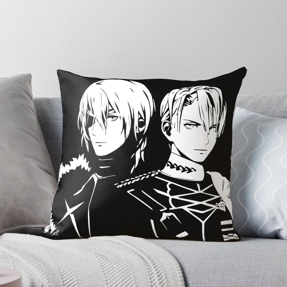 Pillow featuring Prince Dimitri from the Fire Emblem Three Houses game