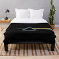 Prism to Triangle Swap Plush Blanket with Darkside of the Moon Inspired Design