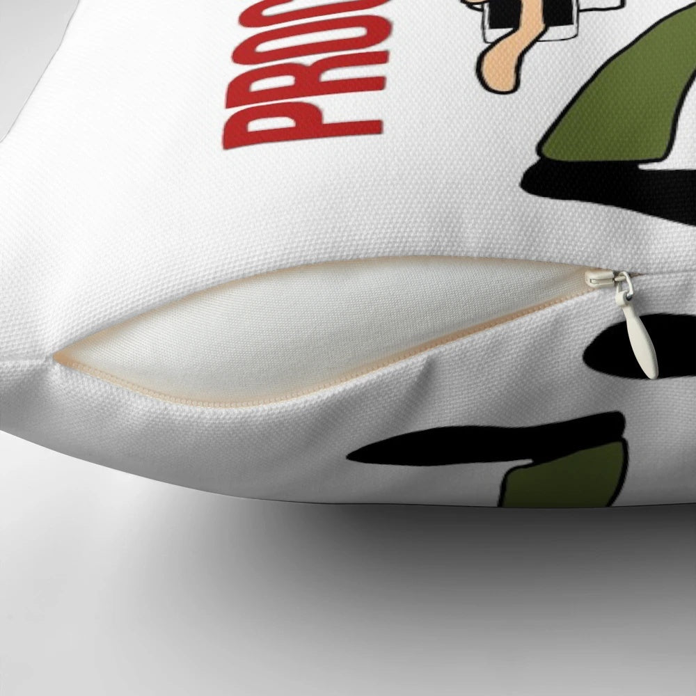 Procrastination pillow with Phineas and Ferb inspired design