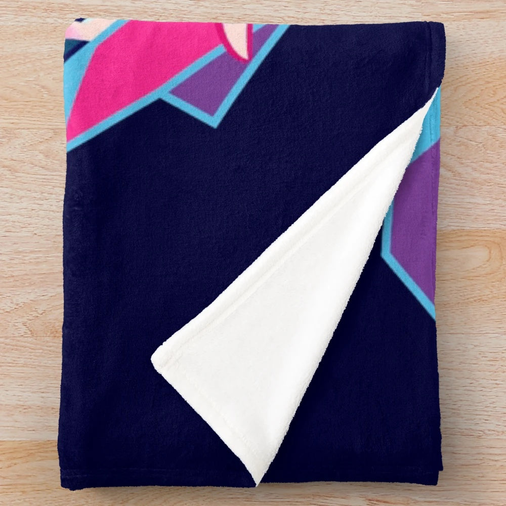 Promare inspired plush blanket with Lio Fotia and Gallic Thymos fan art