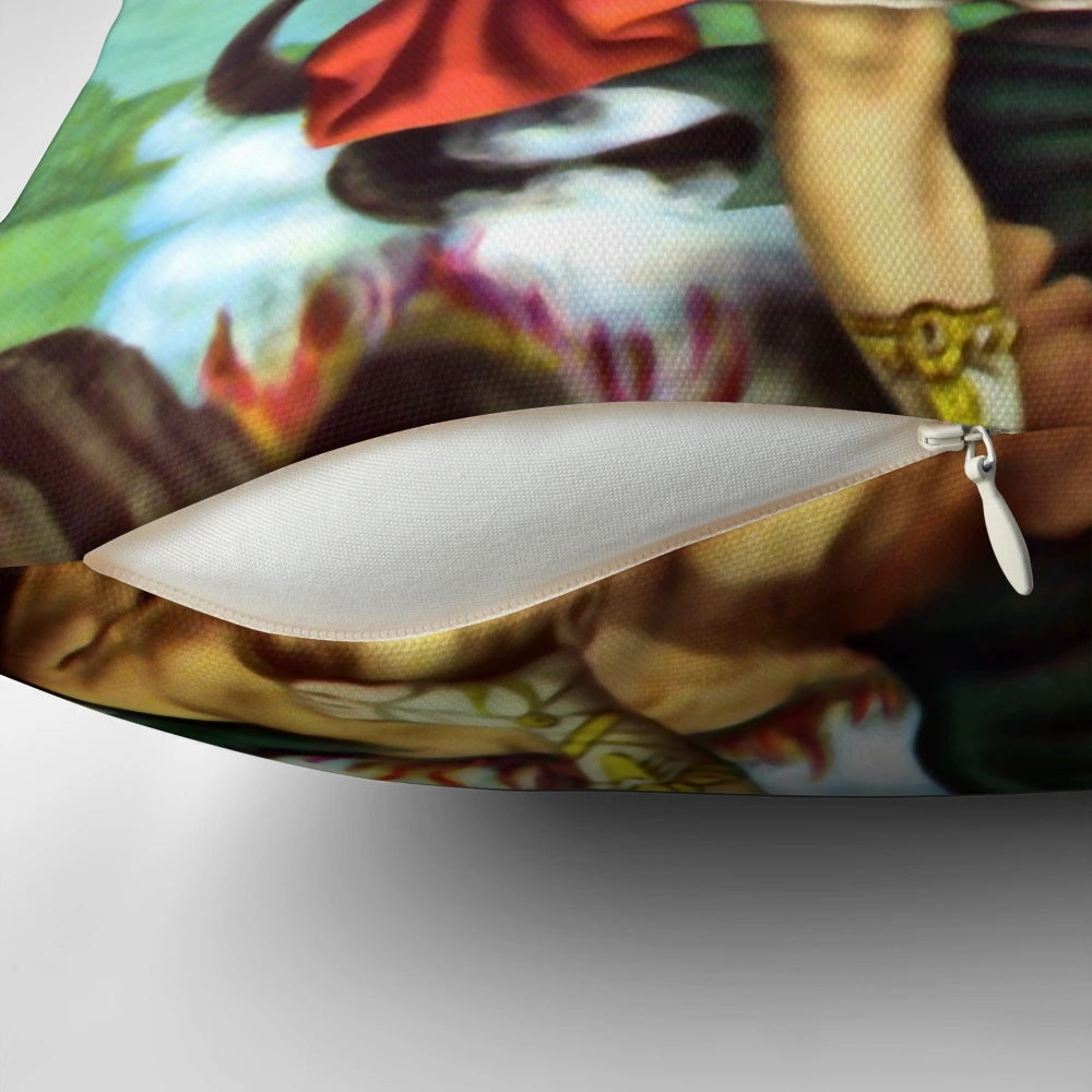 St. Michael the Archangel Catholic Saint Pillow, a powerful symbol of protection from evil