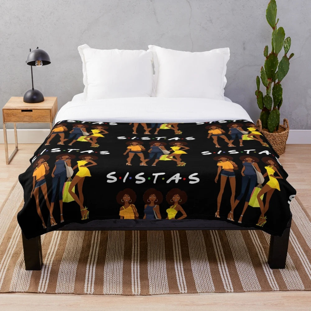 Plush blanket featuring proud African American women