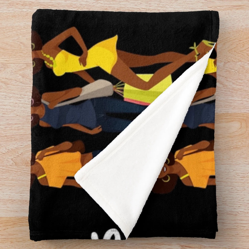 Plush blanket featuring proud African American women