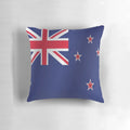 A soft, comfortable pillow featuring the waving flag of New Zealand, the national flag of the Oceania country.