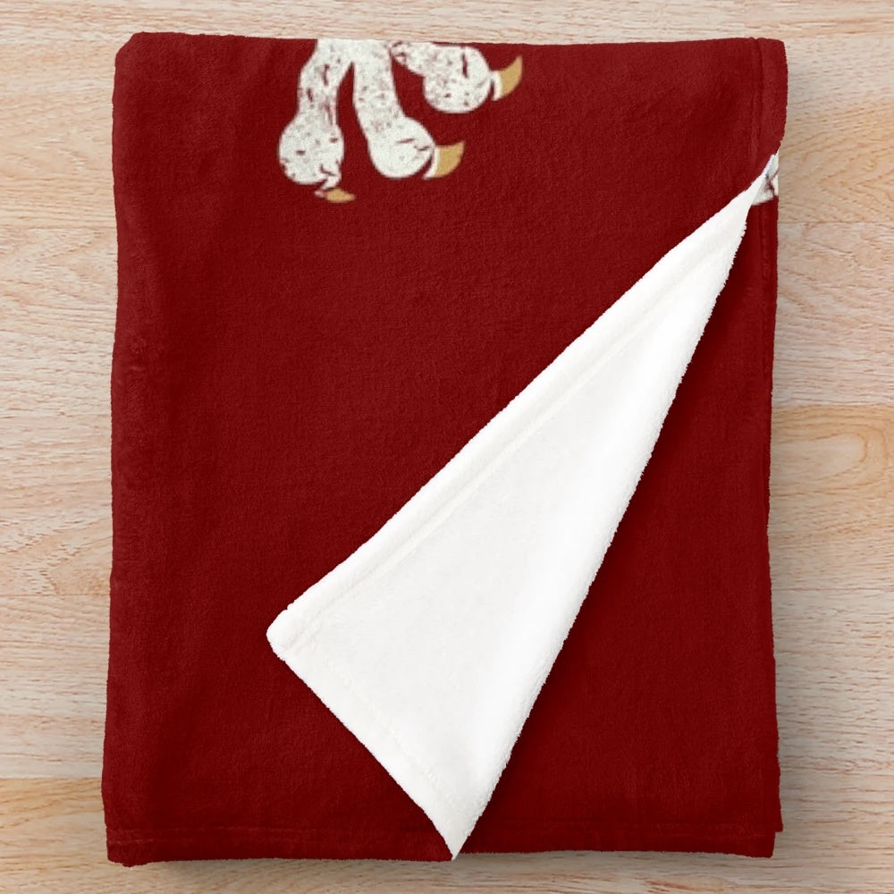 Plush blanket featuring the Polish eagle coat of arms design