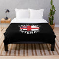 Royal Navy veteran plush blanket with patriotic British military design