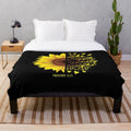 Proverbs 31 Sunflower Christian Bible Verse Plush Blanket
