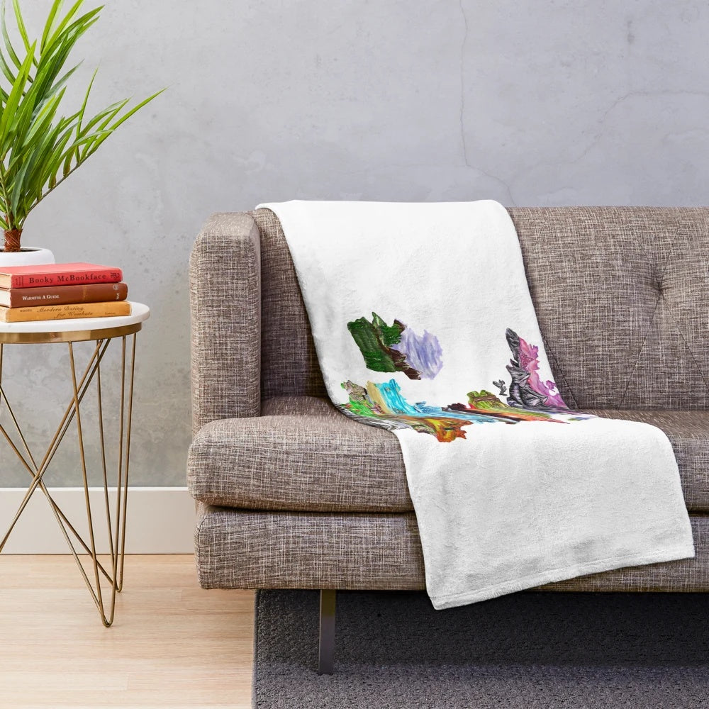 Prythian Fantasy Plush Blanket featuring the world of A Court of Thorns and Roses