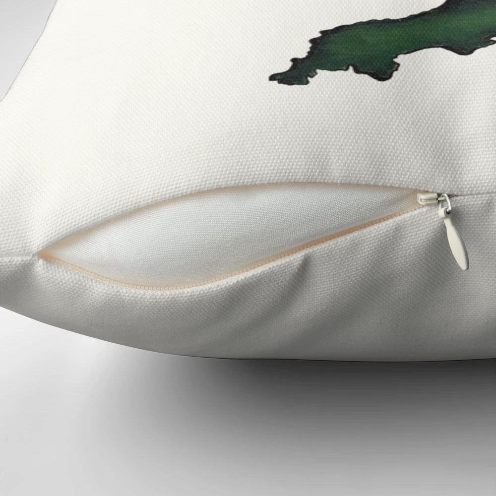 Prythian-themed throw pillow featuring characters from the A Court of Thorns and Roses series by Sarah J. Maas