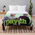 Soft, cozy plush blanket featuring Psych TV show design