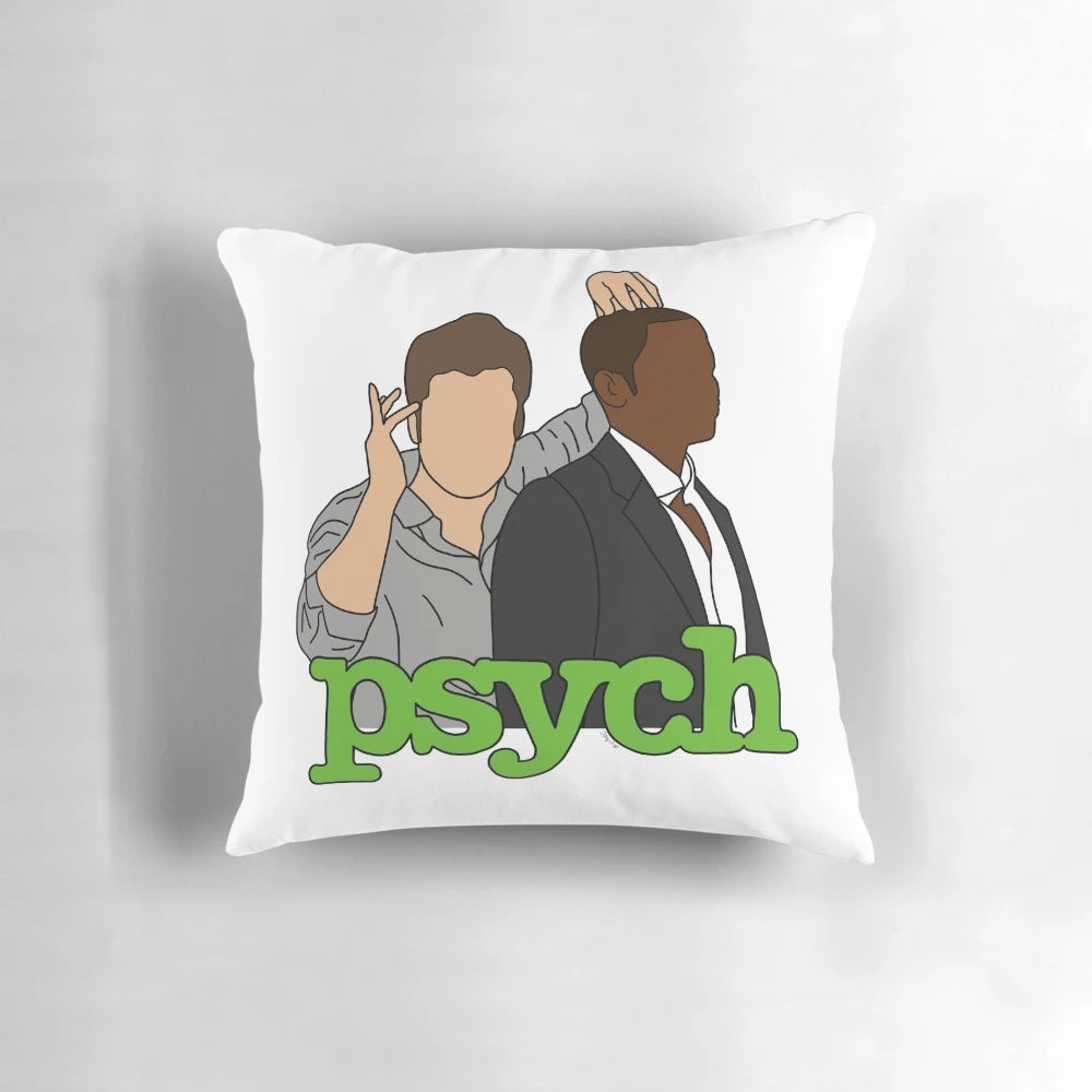 Psych TV Show Shawn and Gus Decorative Pillow