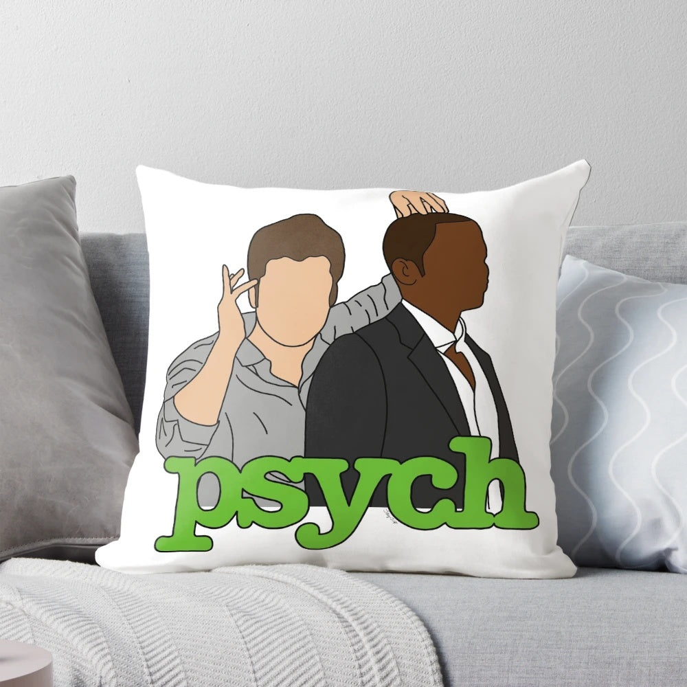 Psych TV Show Shawn and Gus Decorative Pillow