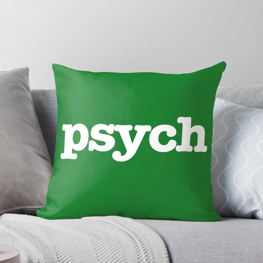 Psych TV Show Logo Pillow Cover for Home Decor