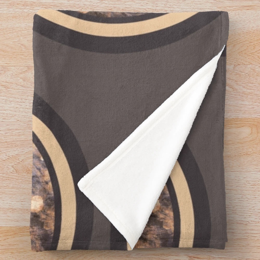 Psychedelic blanket with String Cheese Incident-inspired design featuring laser lights and sacred geometry
