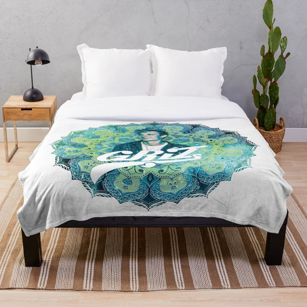 Griz Mandala Plush Blanket for Cozy Home Decor