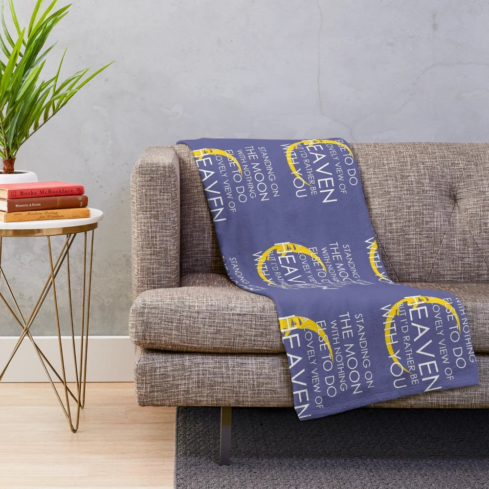 Psychedelic plush blanket featuring trippy moon and stars design for deadhead and jam band fans