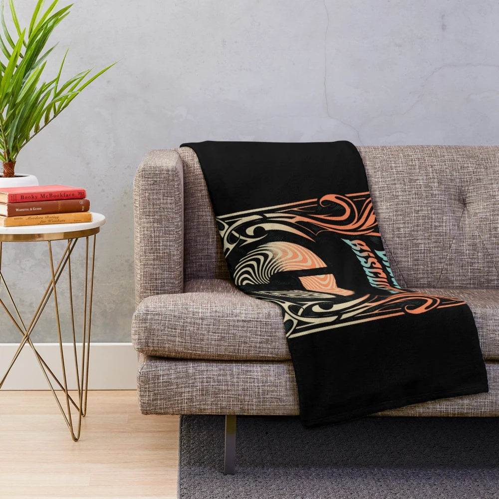 Colorful plush blanket featuring the Disco Biscuits band logo