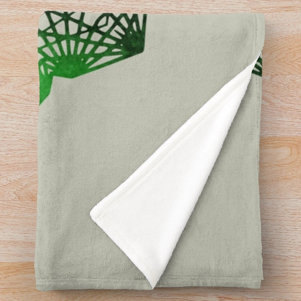 Zeds Dead Mandala Green Plush Blanket for EDM Fans