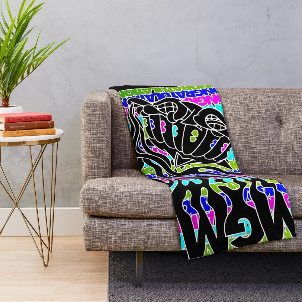 MGMT Psychedelic Pop Band Plush Blanket