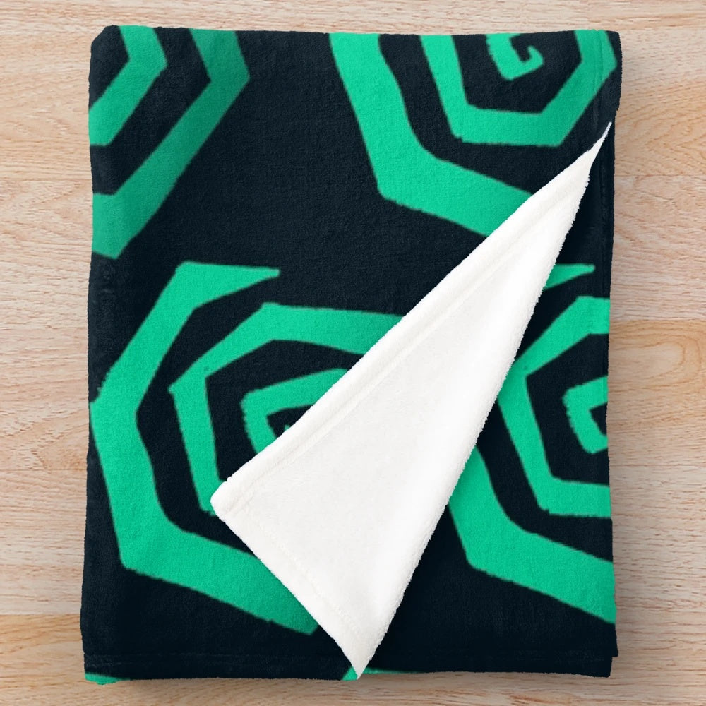 Psychedelic Psychonauts 2 Spiral Plush Blanket featuring Razputin Aquato