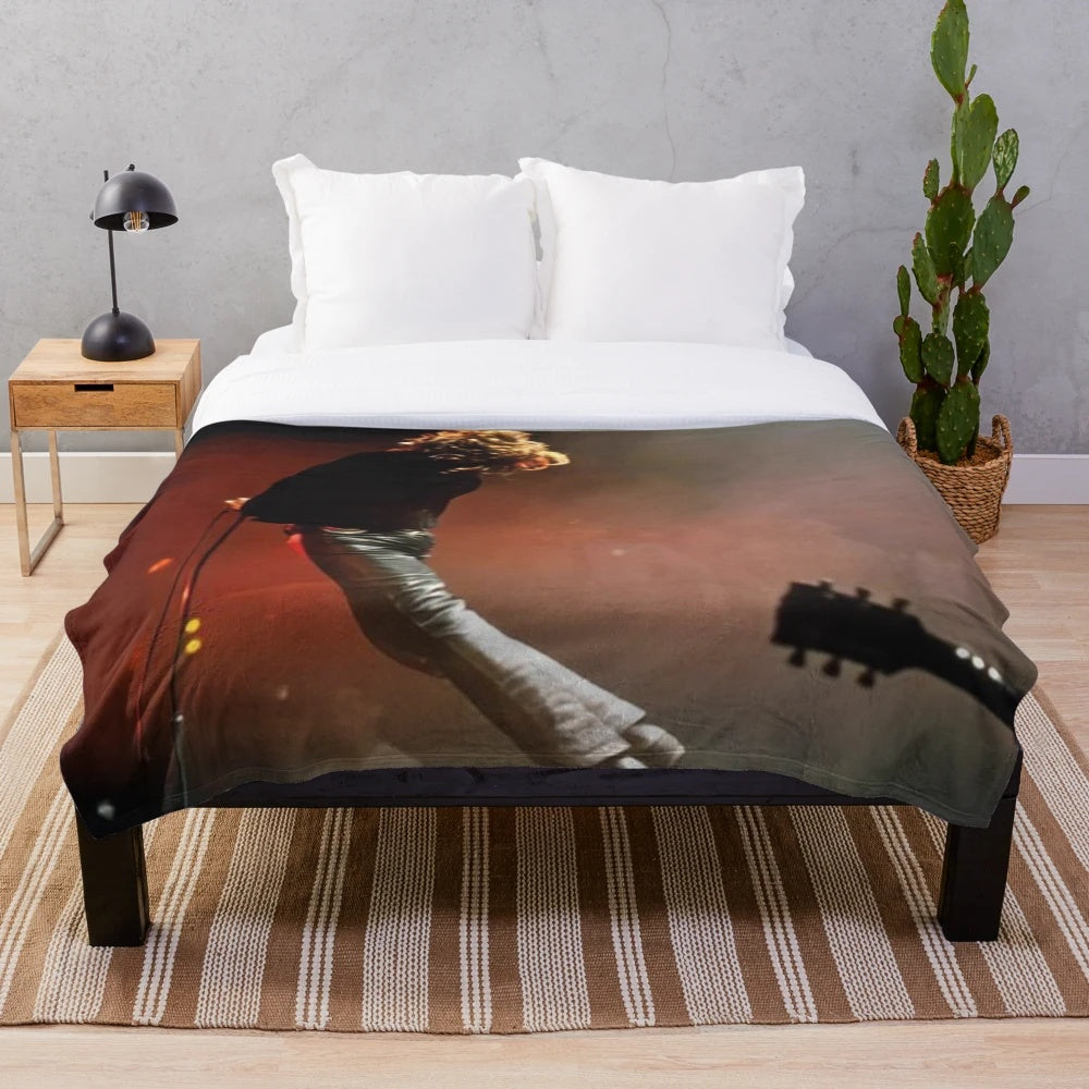 The Doors of Perception plush blanket featuring psychedelic rock imagery