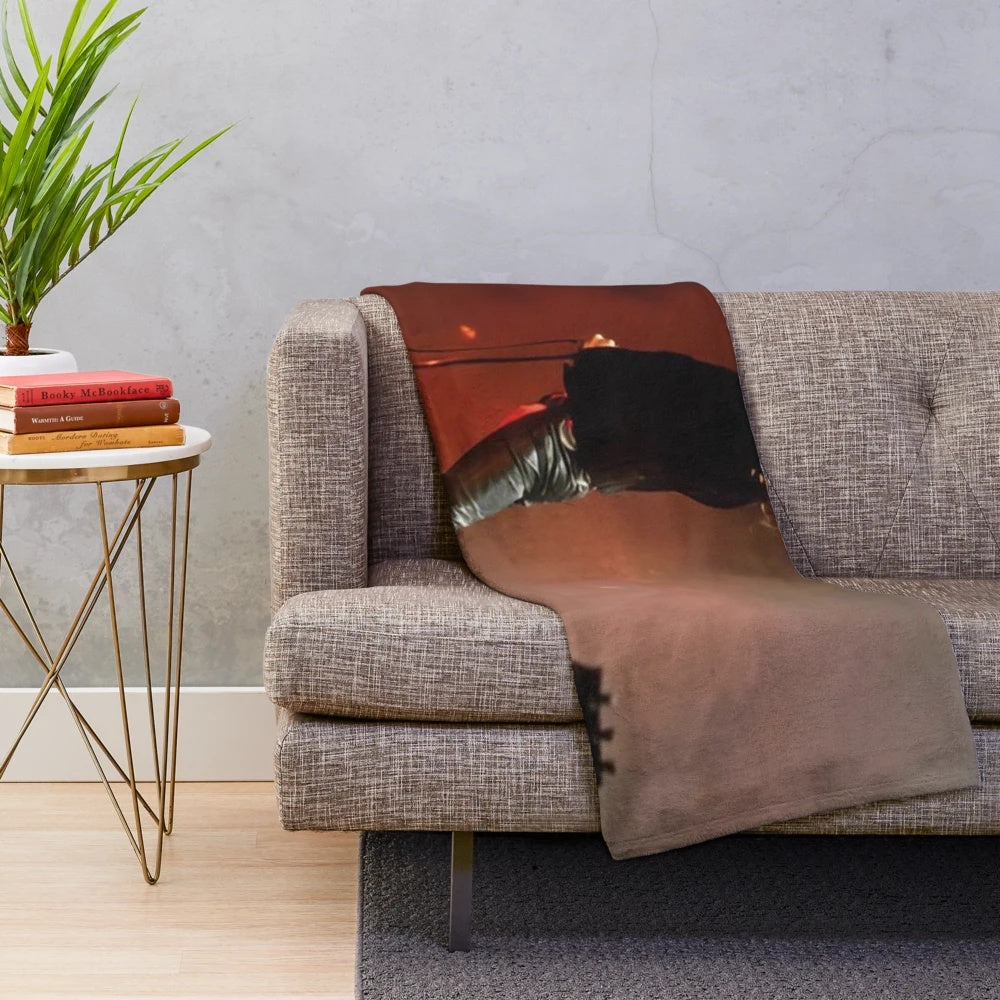 The Doors of Perception plush blanket featuring psychedelic rock imagery