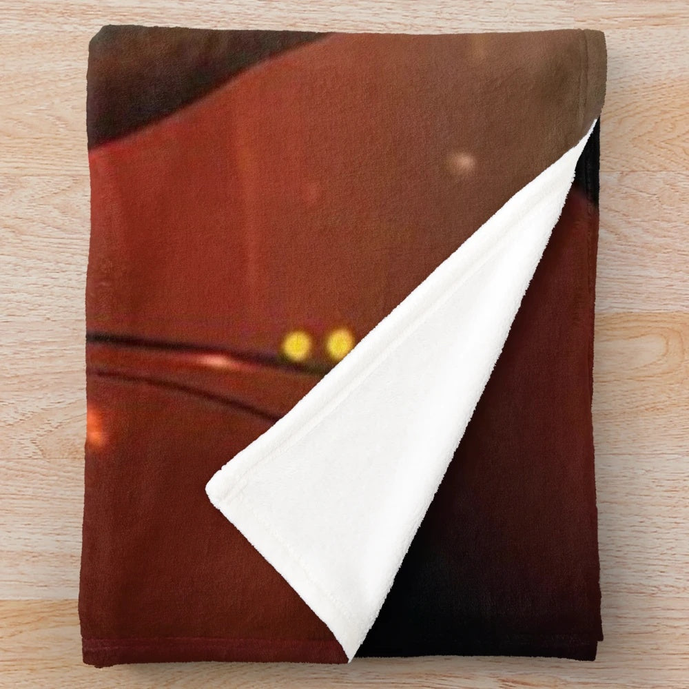 The Doors of Perception plush blanket featuring psychedelic rock imagery