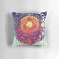 Colorful sacred geometry pillow with surreal, psychedelic design for a mindful, consciousness-expanding experience.