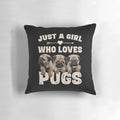 Soft, plush pillow featuring a pug design, perfect for pug lovers