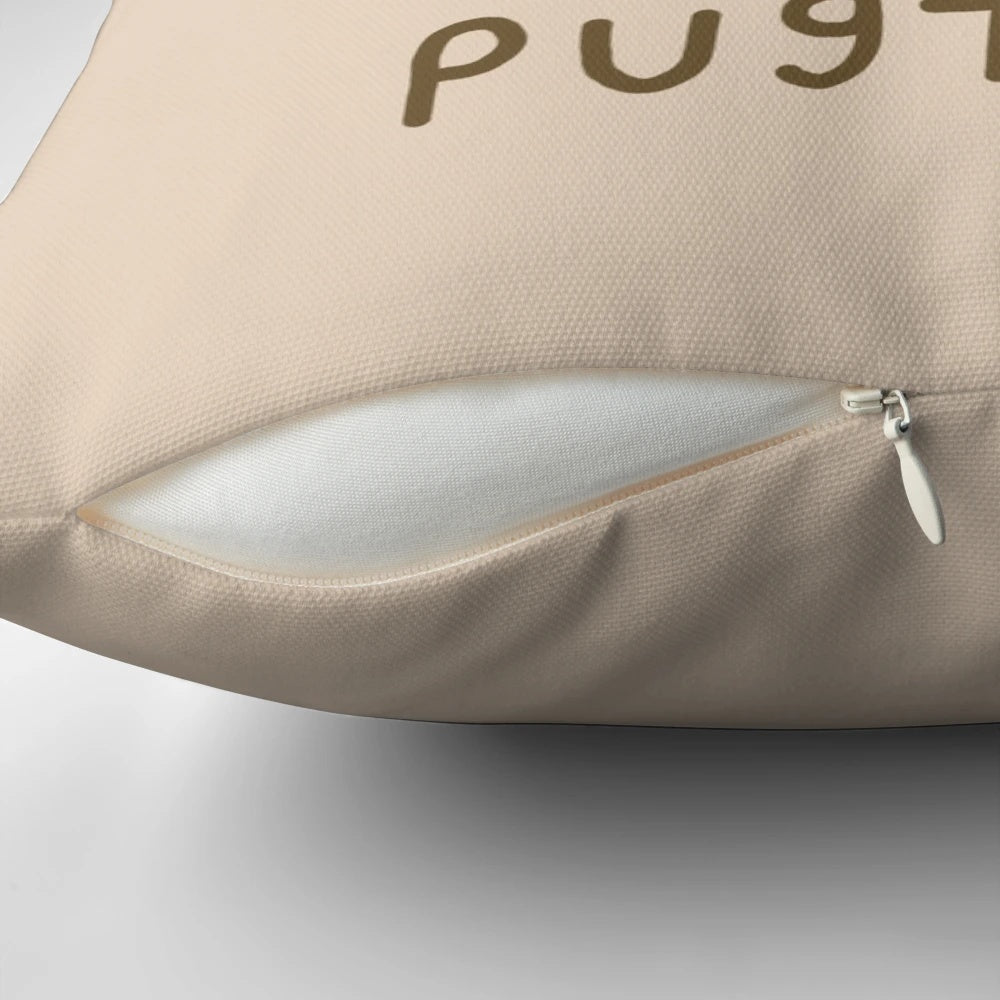 Pugtato pug dog pillow, a soft and plush potato-shaped pet bed