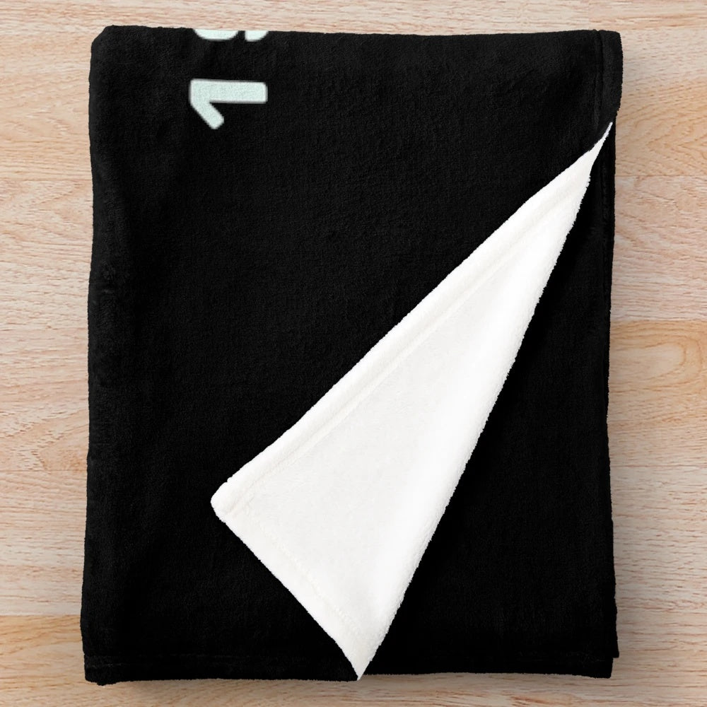 Punk-inspired plush blanket featuring electronic music design