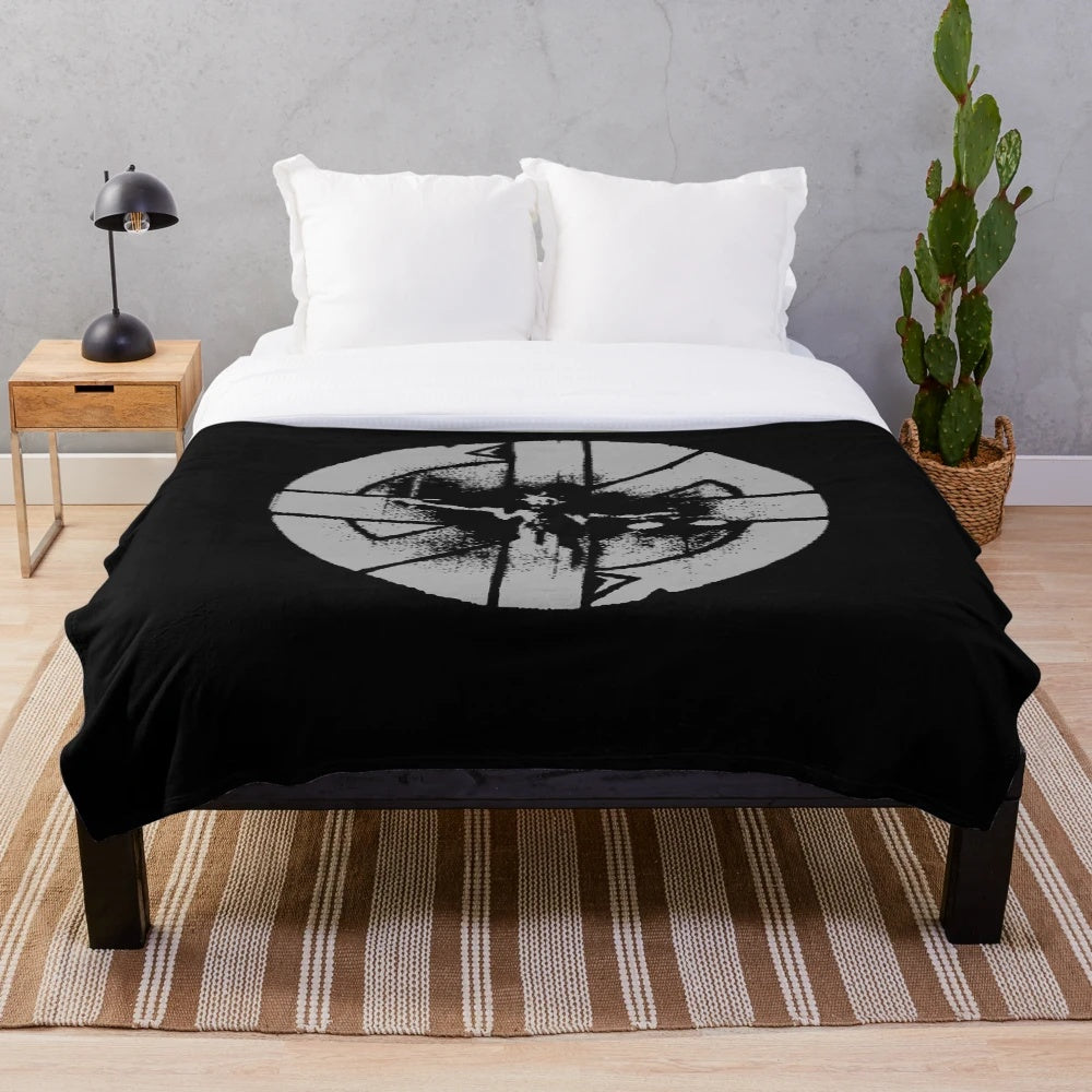 Crass band-inspired plush blanket