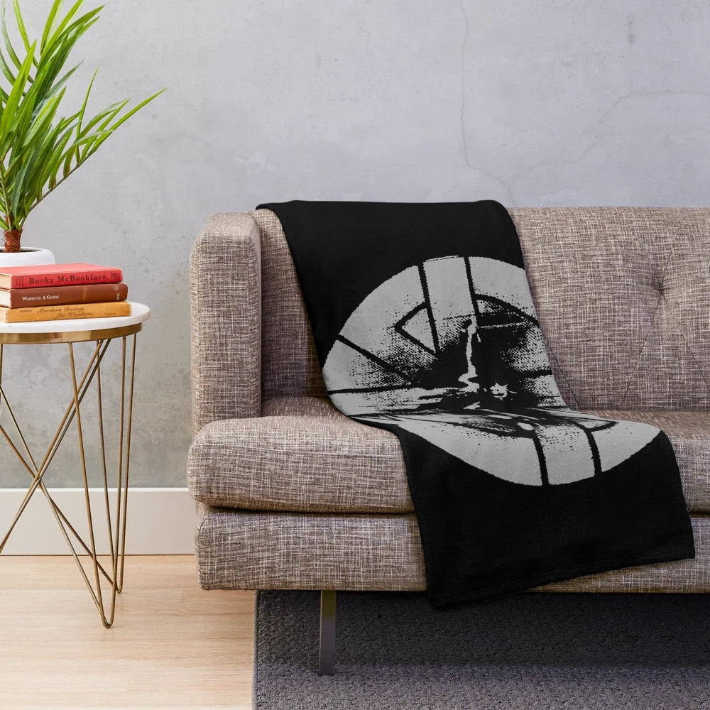 Crass band-inspired plush blanket