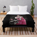 Nofx inspired plush blanket with punk rock and anti-establishment graphics